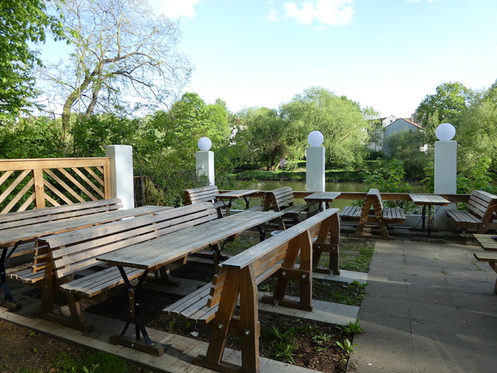 Biergarten Außenbereich